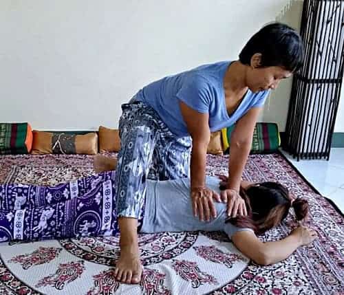 Thai Massage shoulder compression