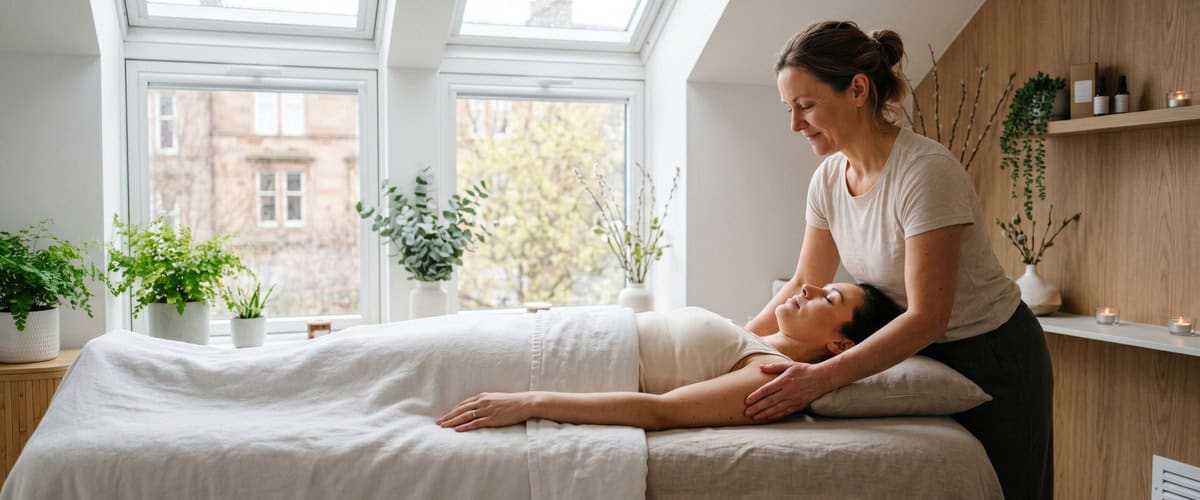 Relaxing Thai massage session in Glasgow for spring wellness and body reset.