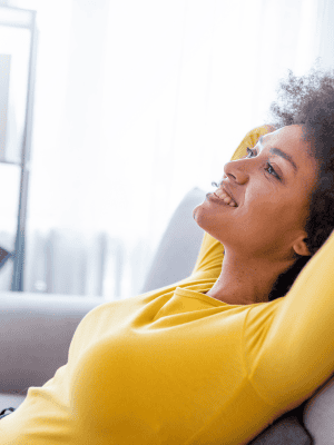 Woman enjoying a relaxing Thai massage in Glasgow, promoting wellness and stress relief.