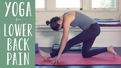 Yoga poses for lower back pain relief in Glasgow.
